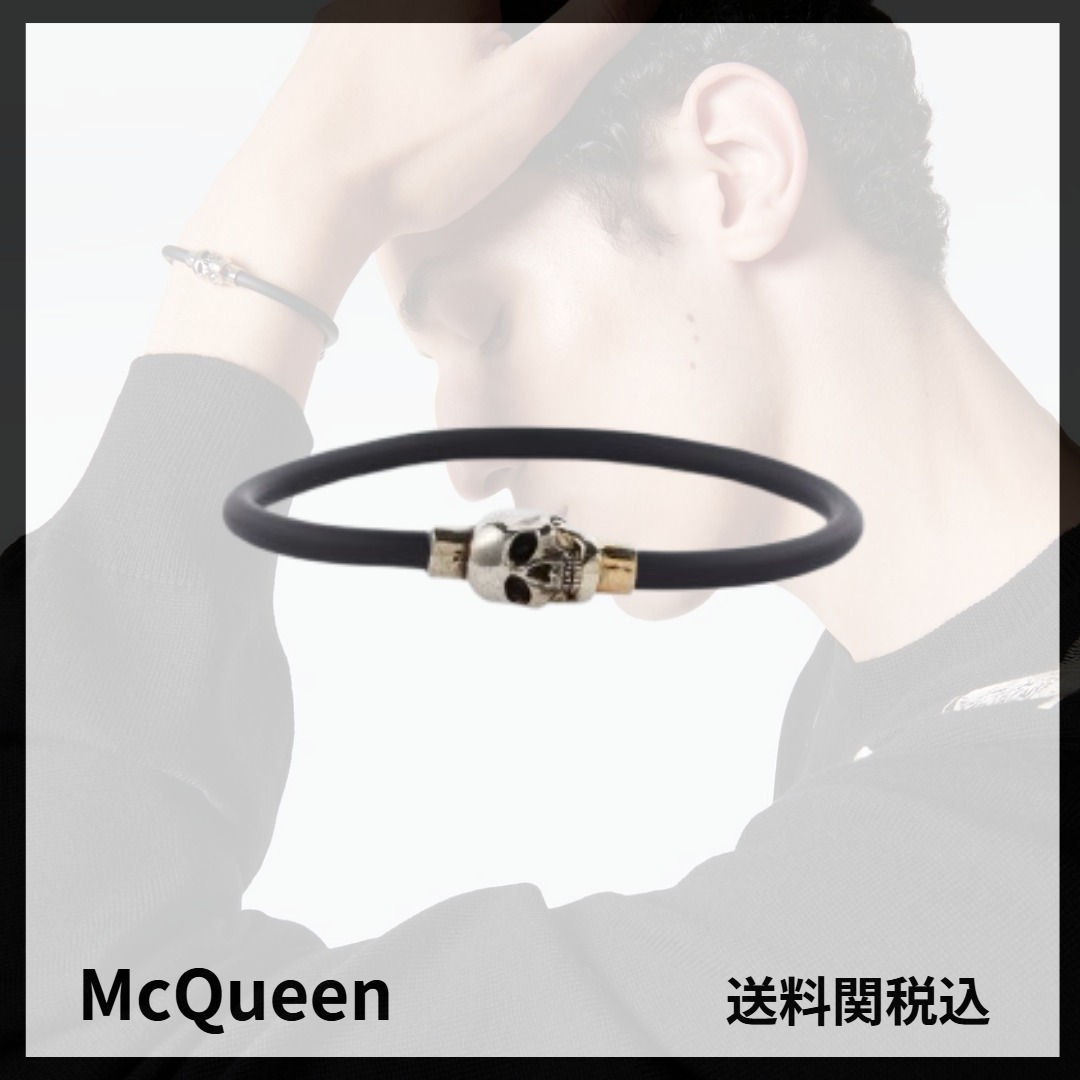 送料関税込★McQueen★スカル ラバーブレスレット