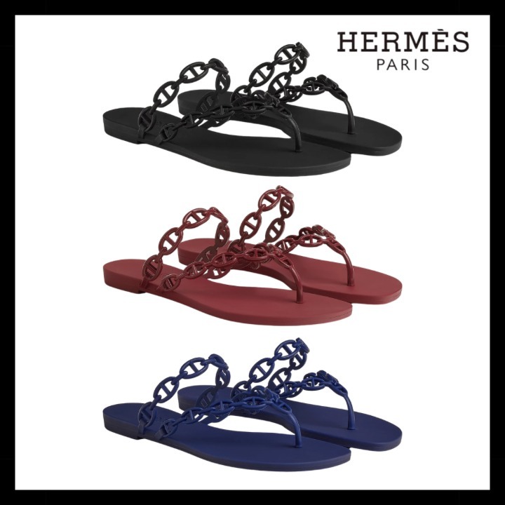 《爽やかな春夏にピッタリ★》HERMES サンダル 《アイランド》