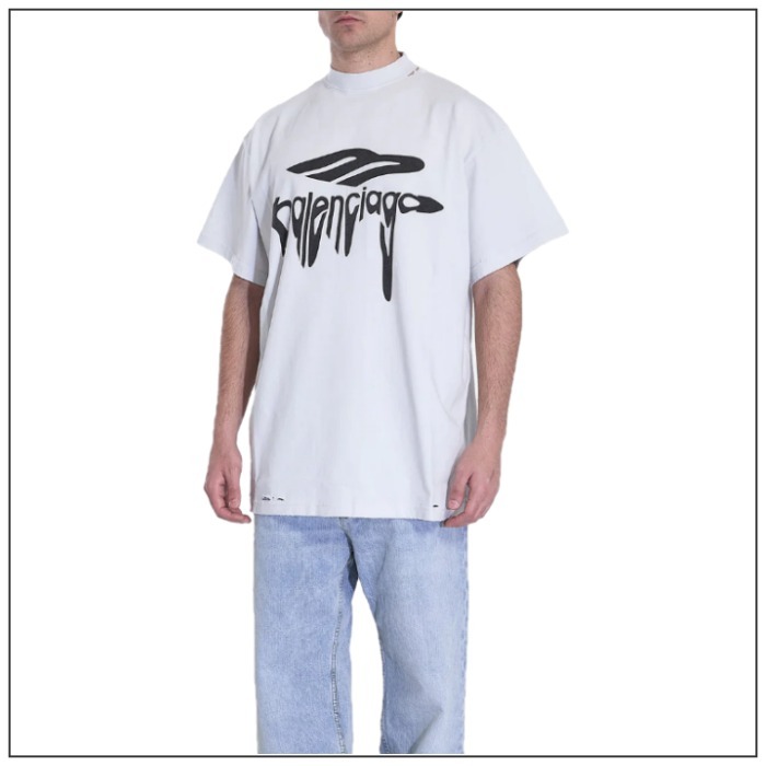 【BALENCIAGA】バレンシアガ/3B Liquified Oversize t-shirt