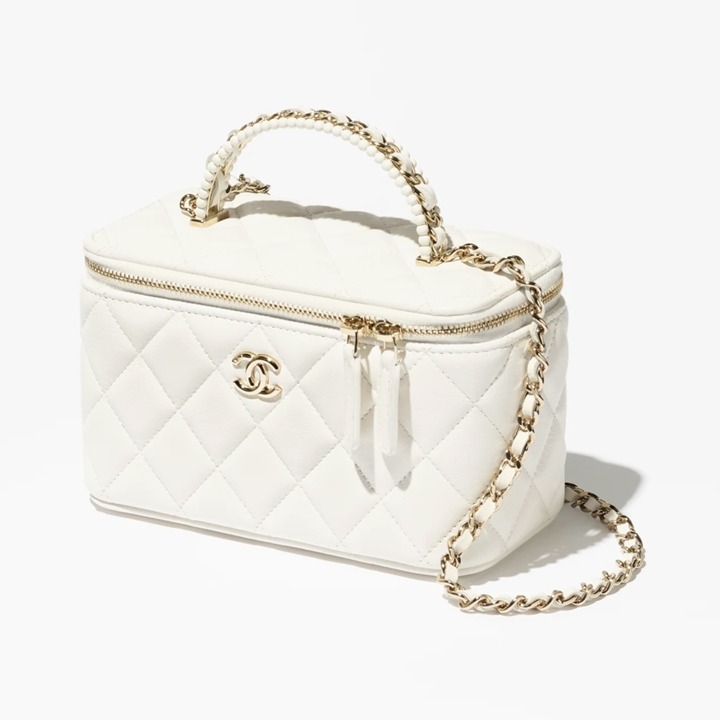 《上品なハンドル付き☆》CHANEL ロング ヴァニティケース