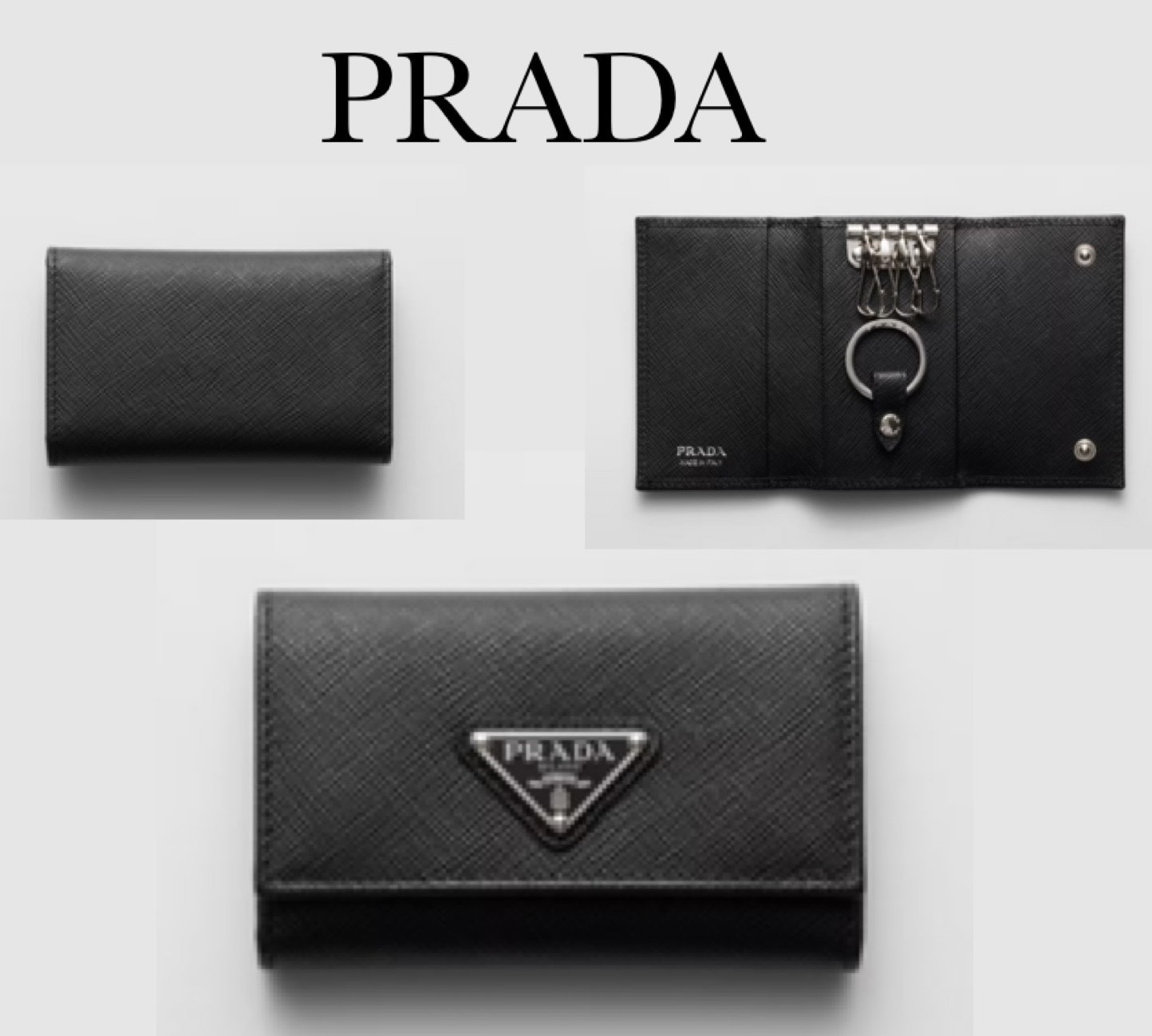 Prada Saffiano leather key case サフィアーノ キーケース