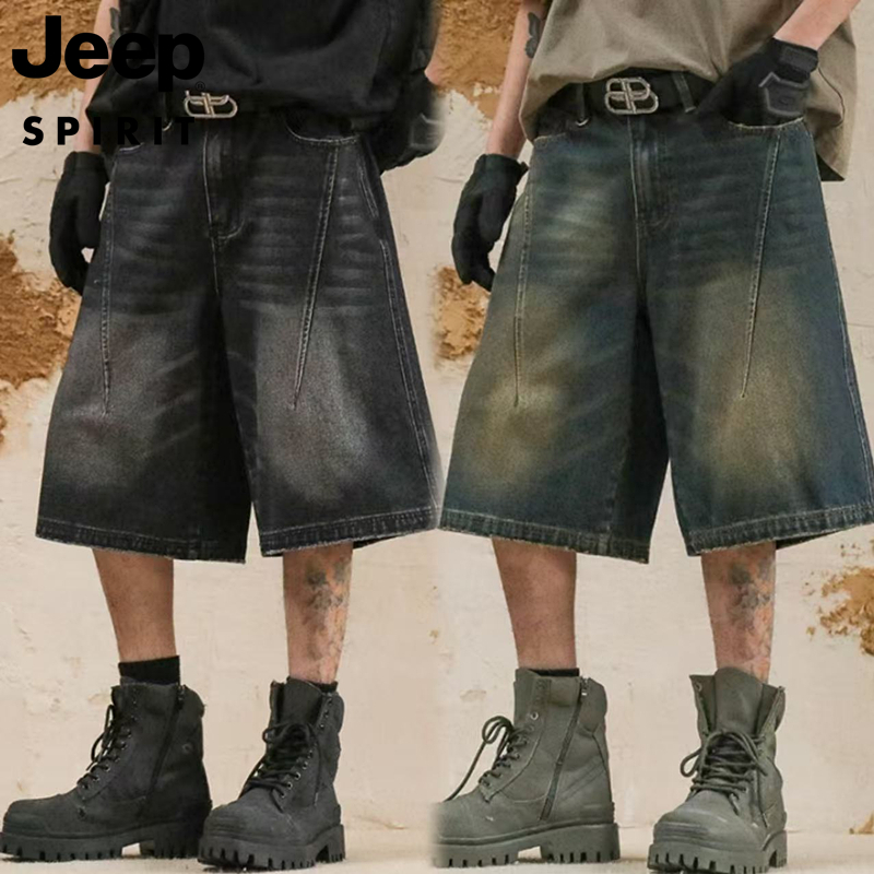 jeep ショートパンツ デニムパンツwashed ハーフジーンズ