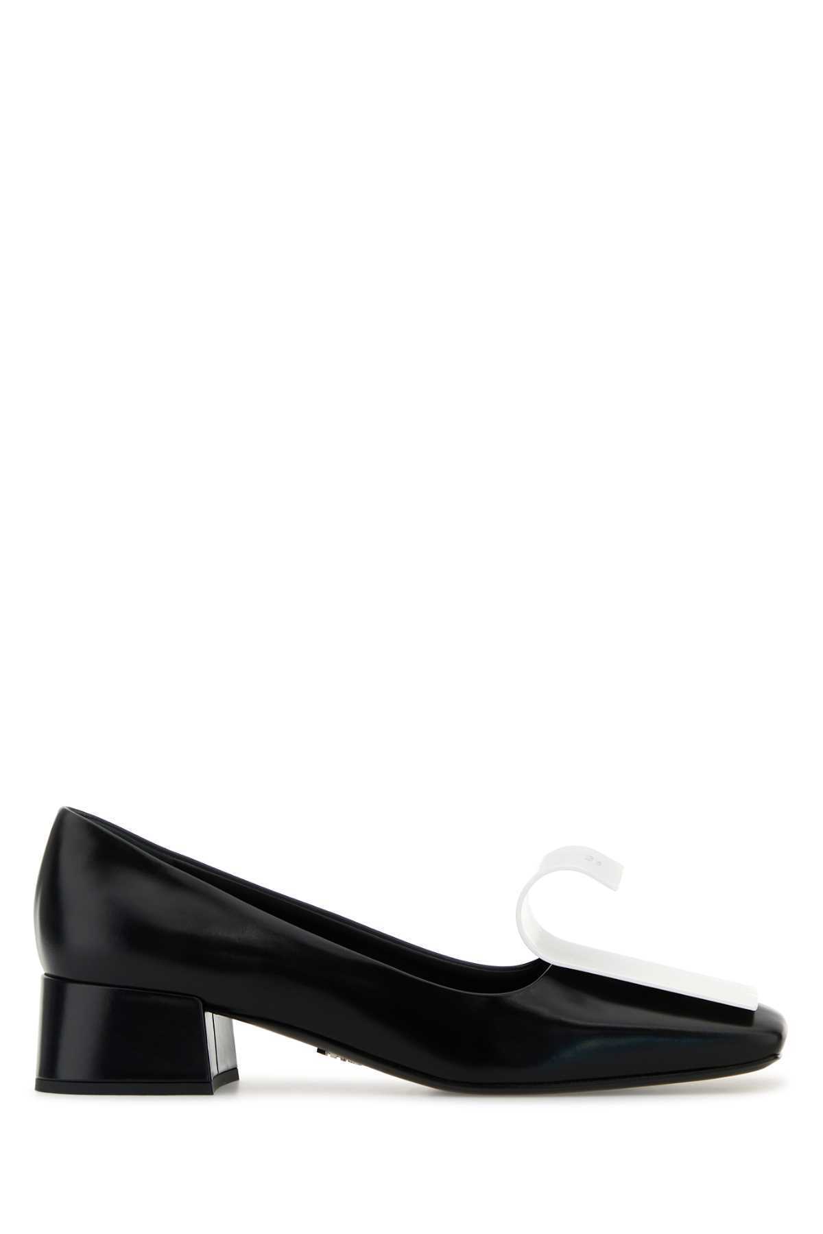 【送料&関税込】Prada Two-tone Leather Pumps