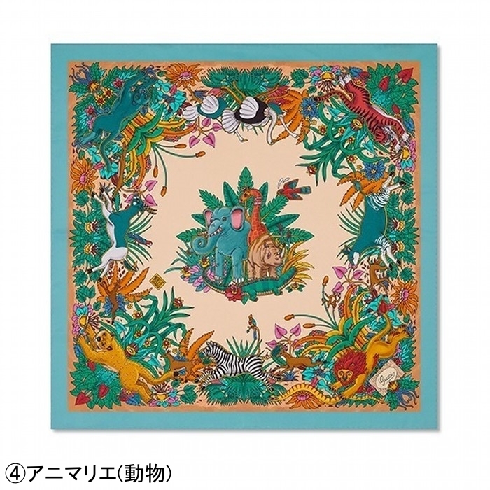 GUCCI 国内買付 90 x 90 プロジェクト プリント シルクスカーフ