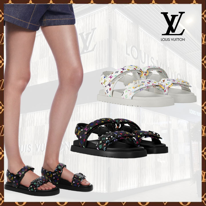村上隆コラボ【Louis Vuitton】サンセットコンフォートサンダル