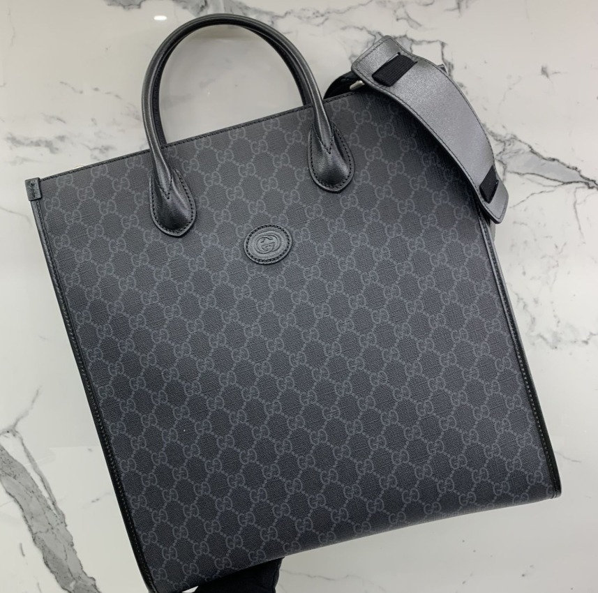 GUCCI/グッチ インターロッキングG ミディアム トートバッグ