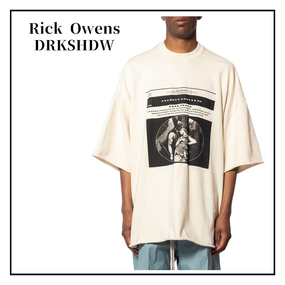 【RICK OWENS DRKSHDW】HOLLYWOOD オーバーサイズ Tシャツ 