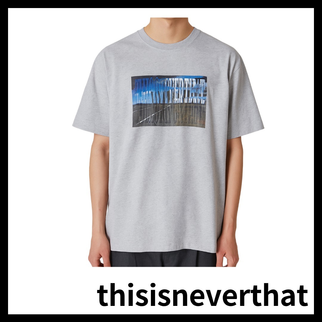 ★thisisneverthat★ Highway Tee Heather Grey TN251TTSST02HGR