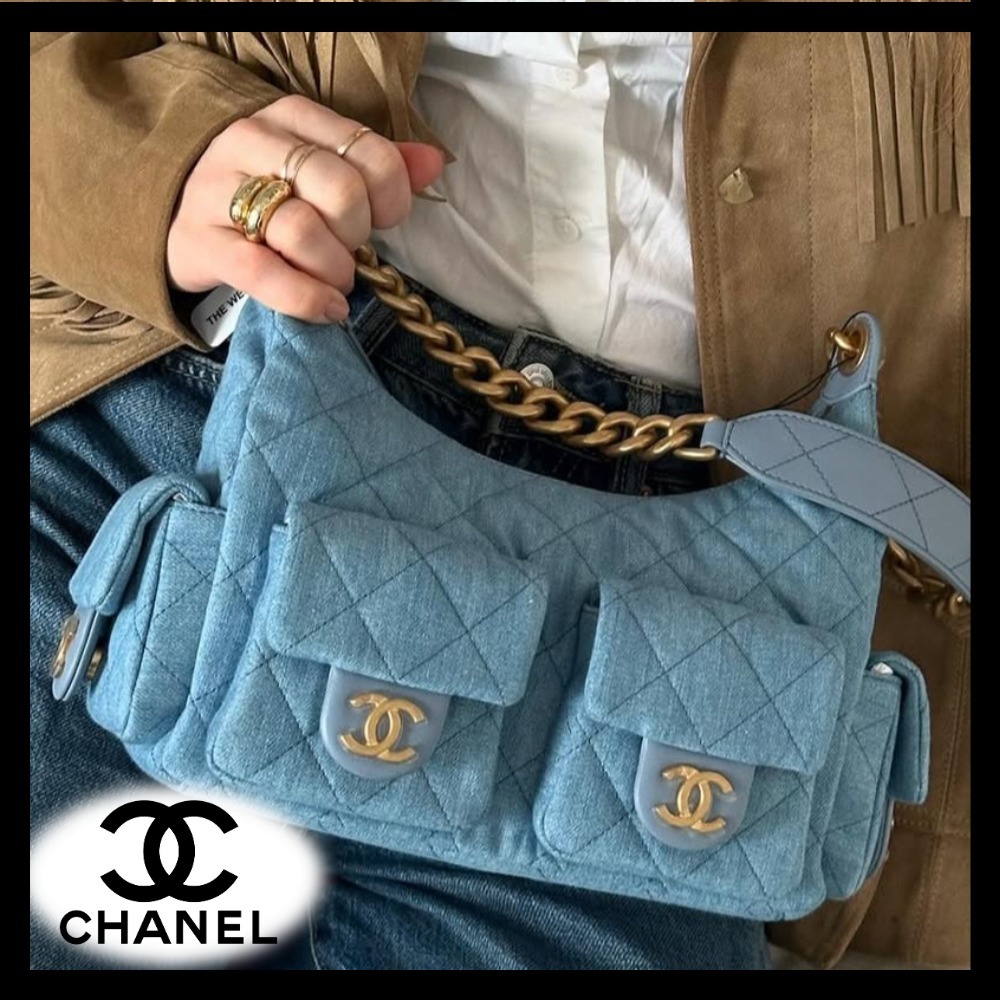 大人気☆デニムがおしゃれ♡【CHANEL】ショルダーバッグ