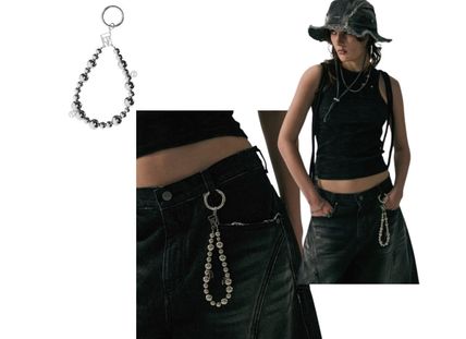 【TREEMINGBIRD】韓国人気★O ring Chain Key Ring TREE TREEMINGBIRD(トリミングバード) アクセサリー(レディース