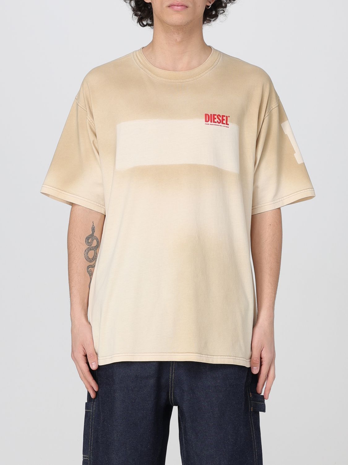 Tシャツ・カットソー DIESEL Men T-shirt Beige A16975OIKAV 181