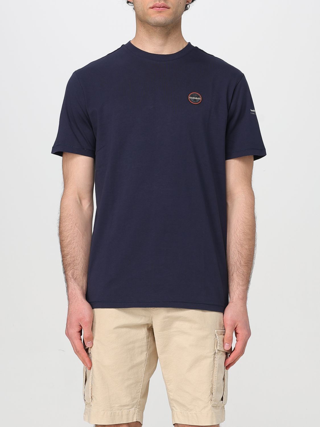 Tシャツ・カットソー NAPAPIJRI Men T-shirt Blue NP0A4I3N 176