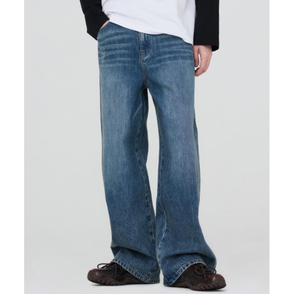 ◆Wrangler◆ Wide Leg Fit Denim Pants Indigo Medium