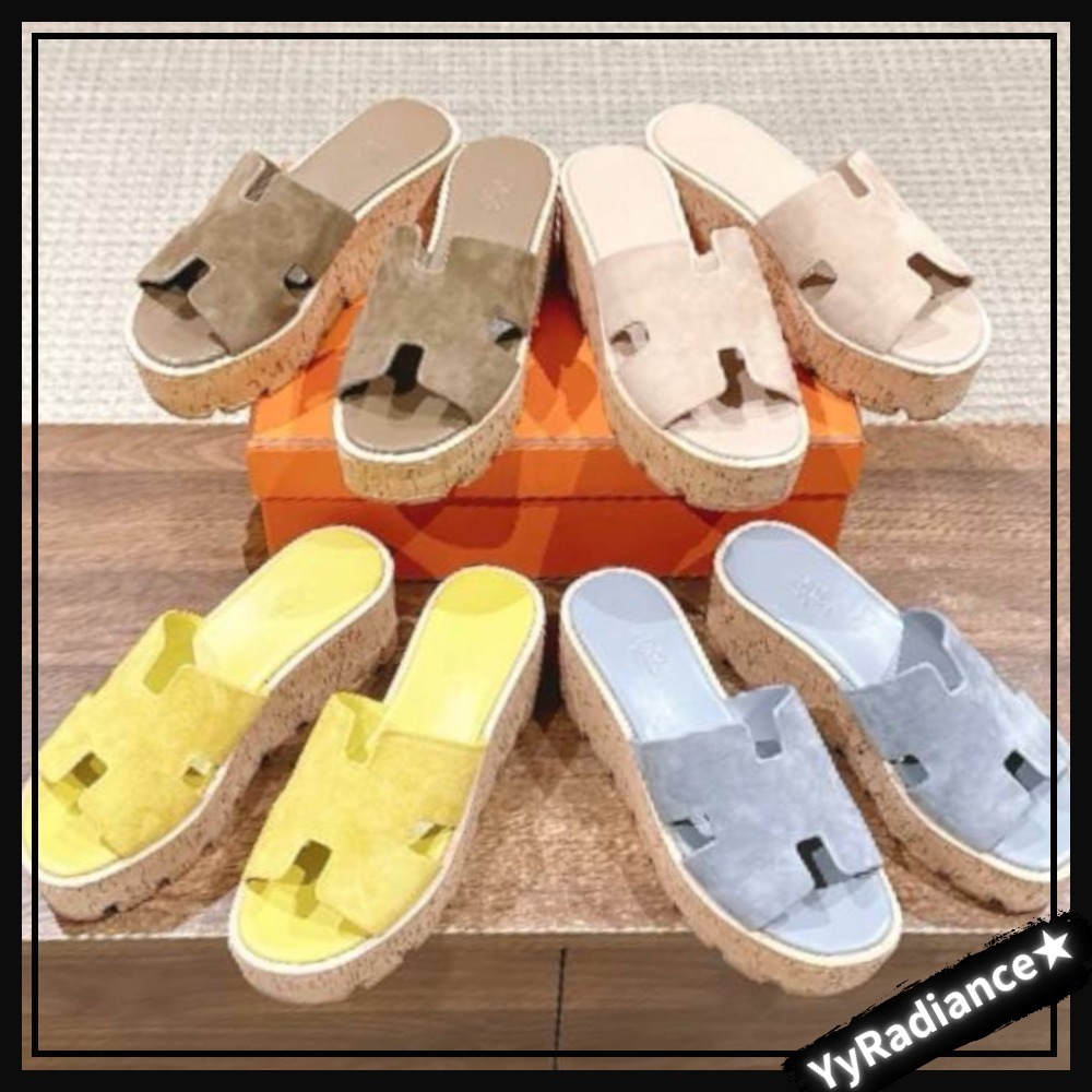 【夏らしいカラバリが爽やか♡】HERMES サンダル