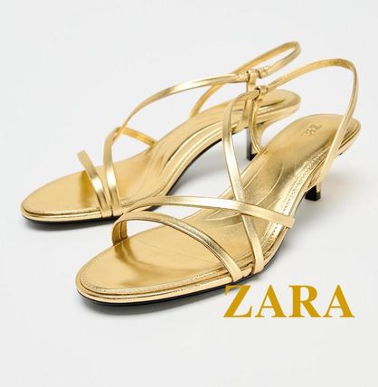 ゴールド（金色）系 ZARA(ザラ) サンダル・ミュール(レディース