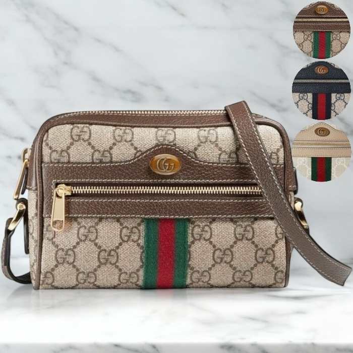 GUCCI キャンバス ショルダーバッグ