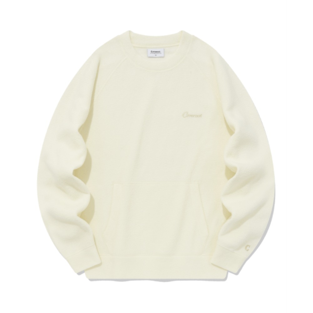 スウェット・トレーナー COVERNAT Terry Semi Over Raglan Man to Man Ecru