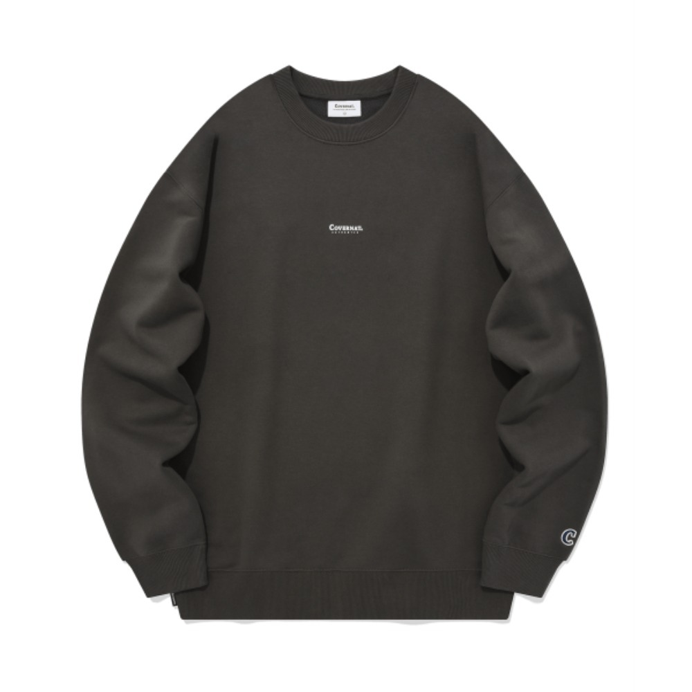 スウェット・トレーナー COVERNAT Small Authentic Logo Man to Man Charcoal