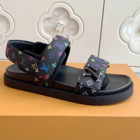 《大人気コラボ》Louis Vuitton フラットサンダル 村上隆