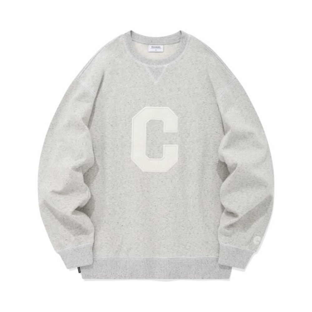 スウェット・トレーナー COVERNAT Dual Melange C Logo Man to Man Header Gray