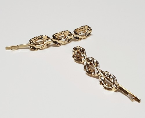 [Blackmuse] 愛の不時着11話☆Gold plated hair pin set