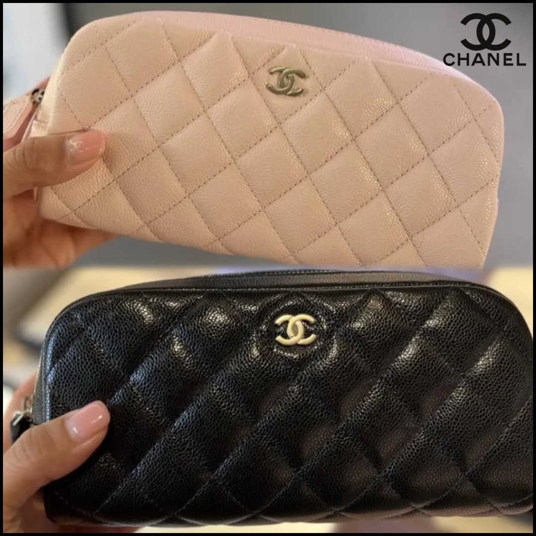 【お洒落に収納力抜群♪チェーン付☆】CHANEL マトラッセポーチ