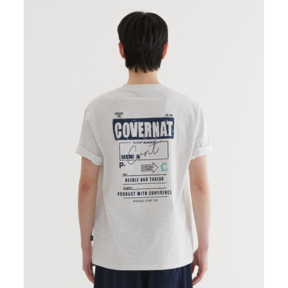 Tシャツ・カットソー COVERNAT Exhaust Graphic T-Shirt Heather Gray