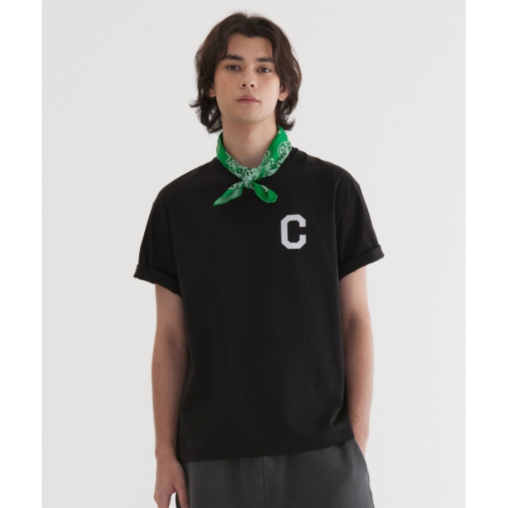Tシャツ・カットソー COVERNAT Cool Cotton C Logo T-Shirt Black