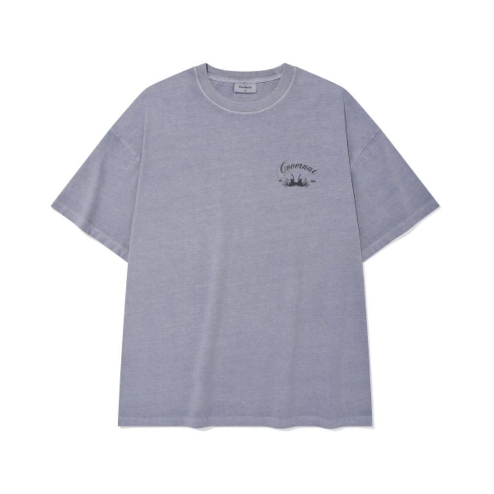 Tシャツ・カットソー COVERNAT Surfer Dying Graphic T-Shirt Purple