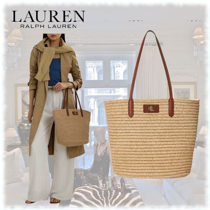 新作商品!Ralph Lauren(ラルフローレン)ロゴ かごバッグ