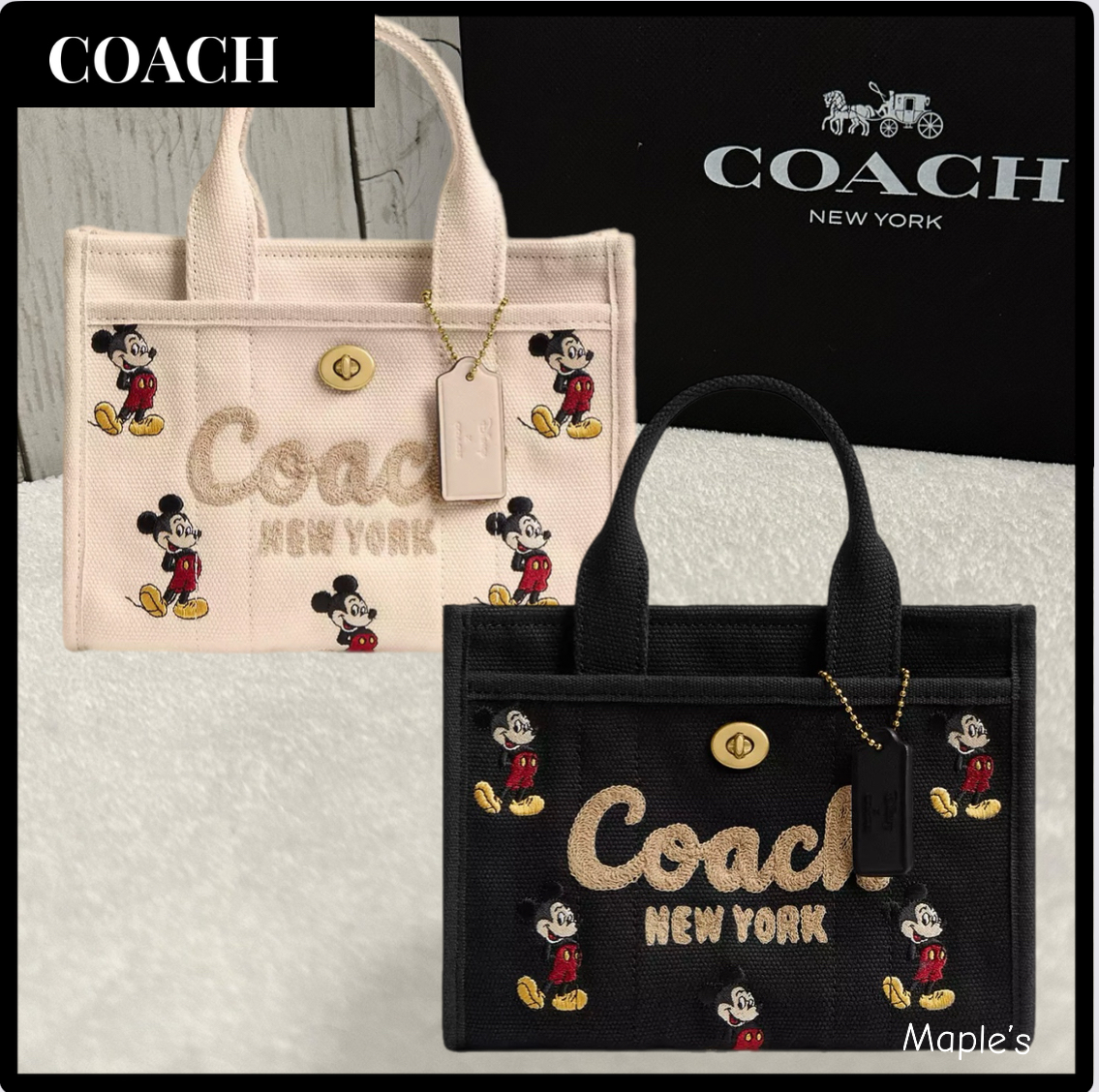 トートバッグ【COACH】カーゴ トート バッグ 20/Disney