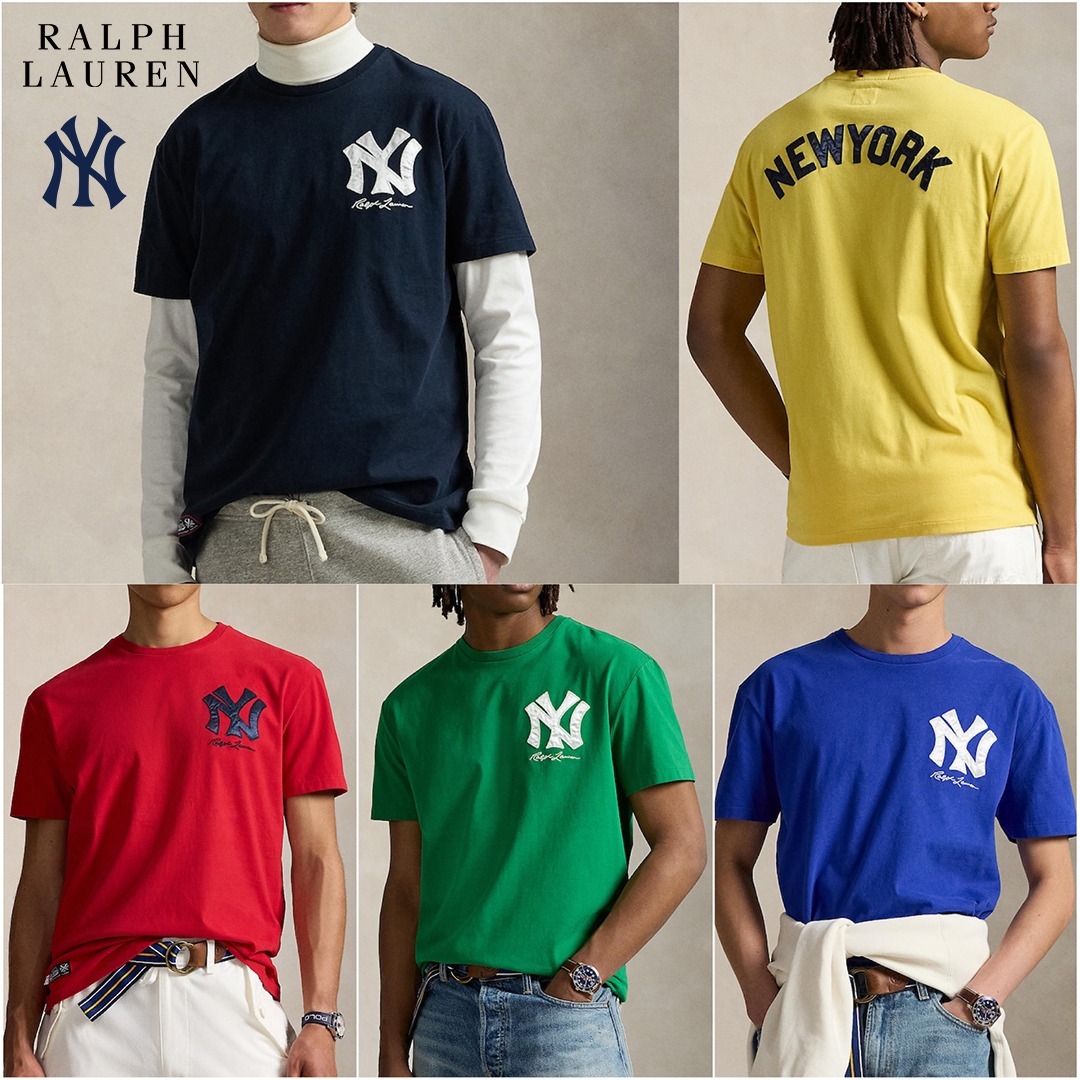 MLB×Ralph Lauren NYヤンキース ジャージー Tシャツ