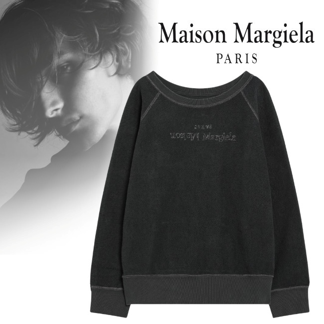 正規店【Maison Margiela】ロゴ コットン スウェットシャツ