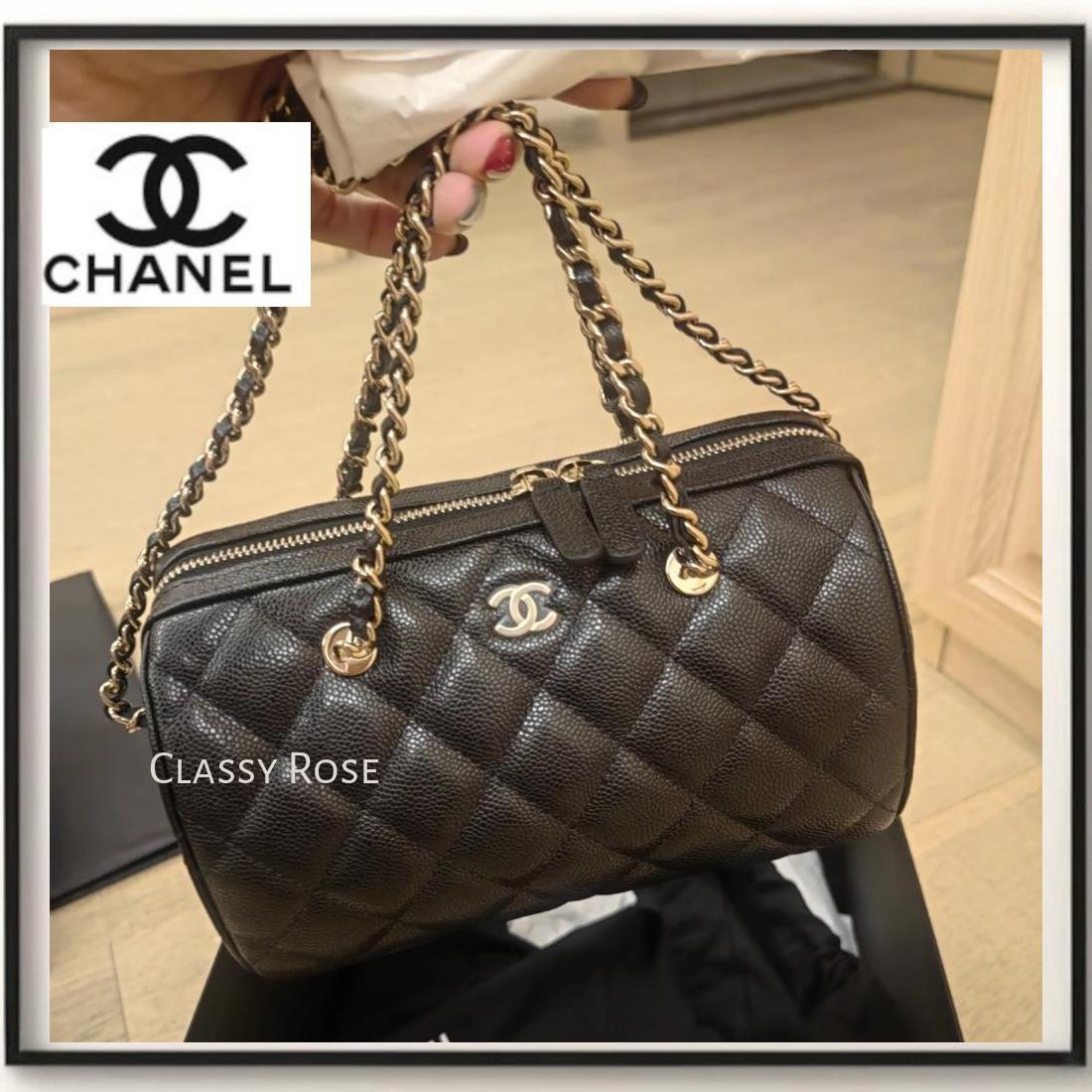 《コロンとデザインが可愛い》CHANEL ドラムバック