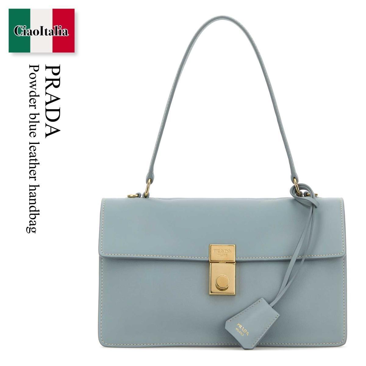 ハンドバッグ Prada Powder Blue Leather Handbag