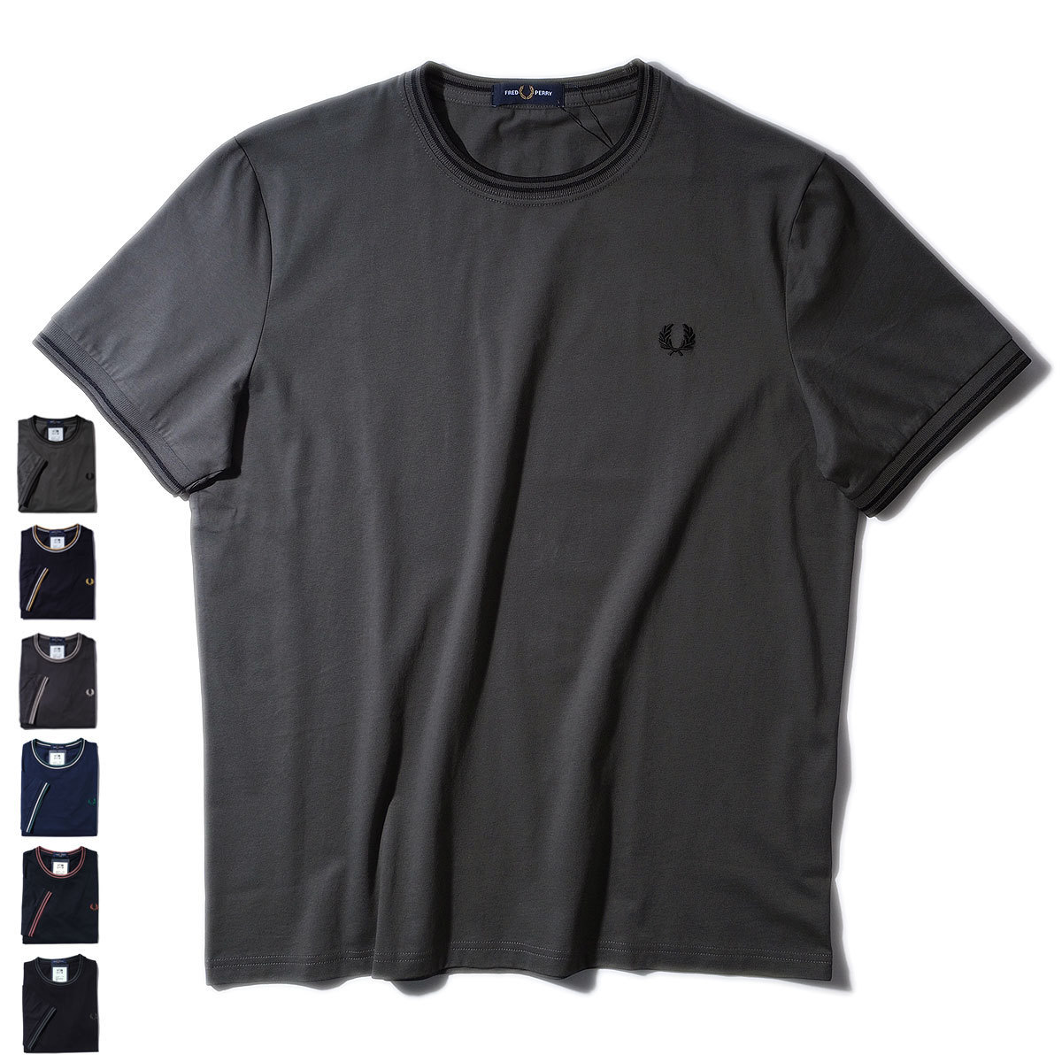 即発 フレッドペリー ツインティップライン Tシャツ M1588 半袖