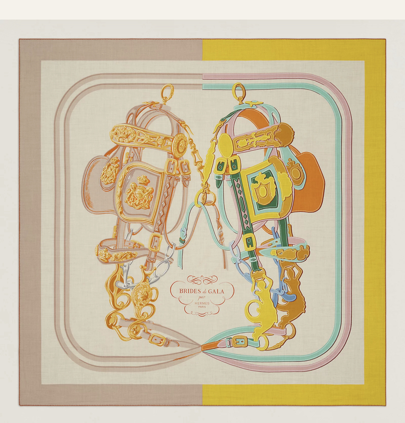 ☆在庫あり☆HERMES☆ブリッド・ドゥ・ガラ・アップリケピケ