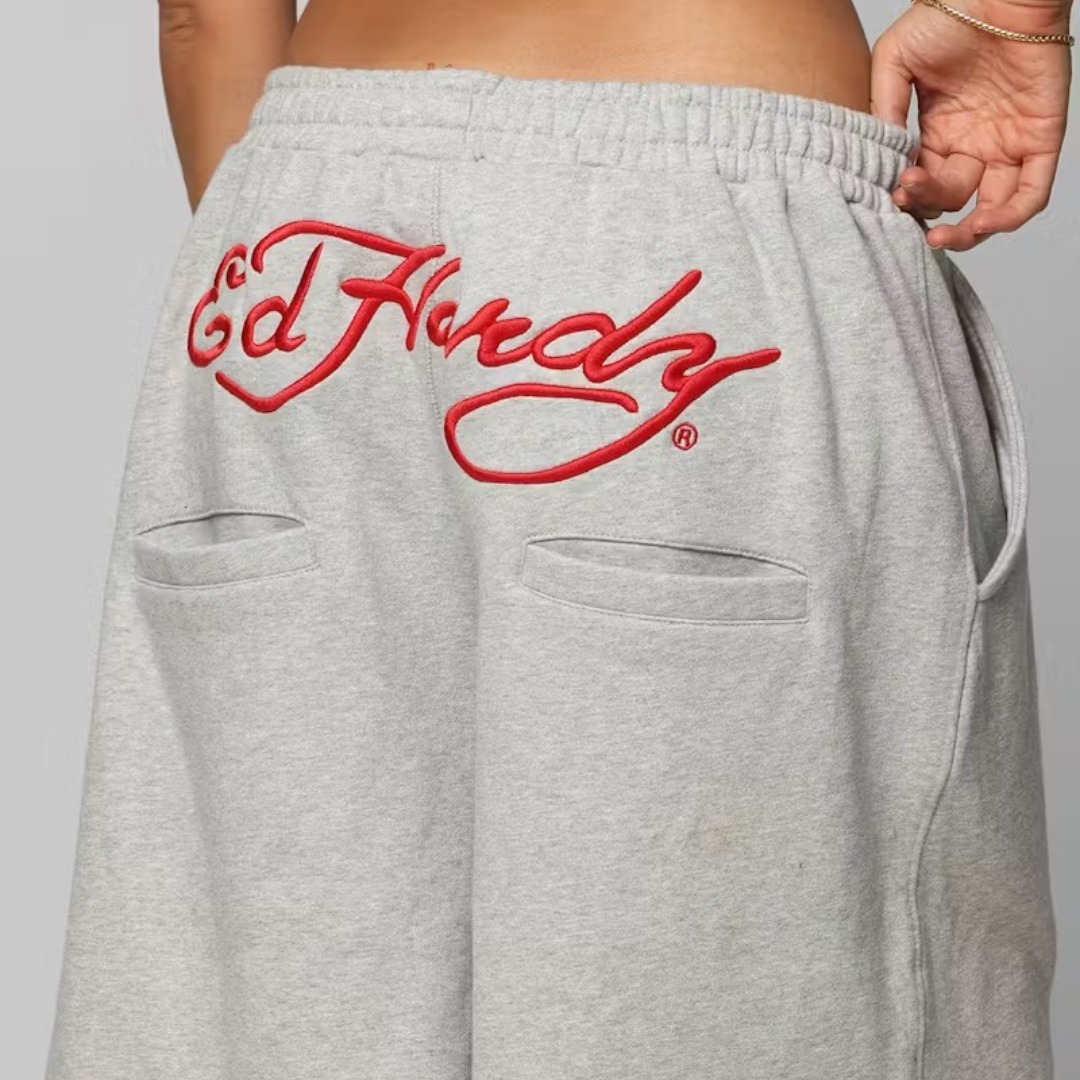 Ed Hardy エドハーディー バギー ハーフパンツ グレー