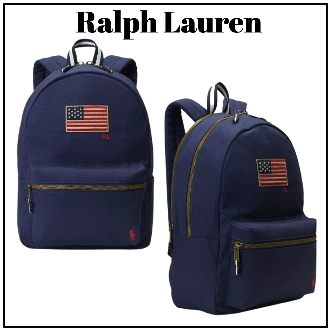 人気！【Ralph Lauren】フラッグ キャンバス バックパック