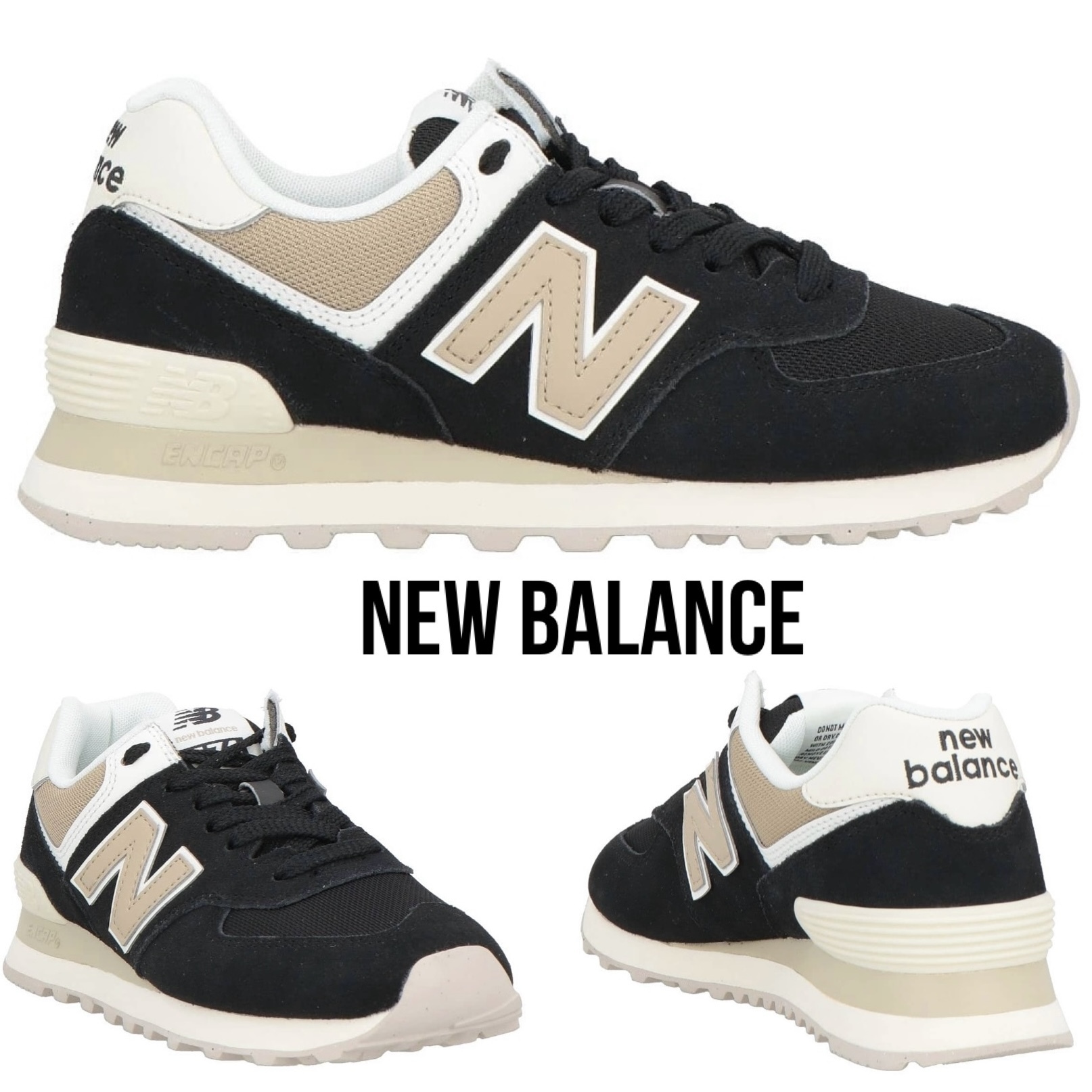 送料関税込み☆NEW BALANCE 574 ロゴ スニーカー