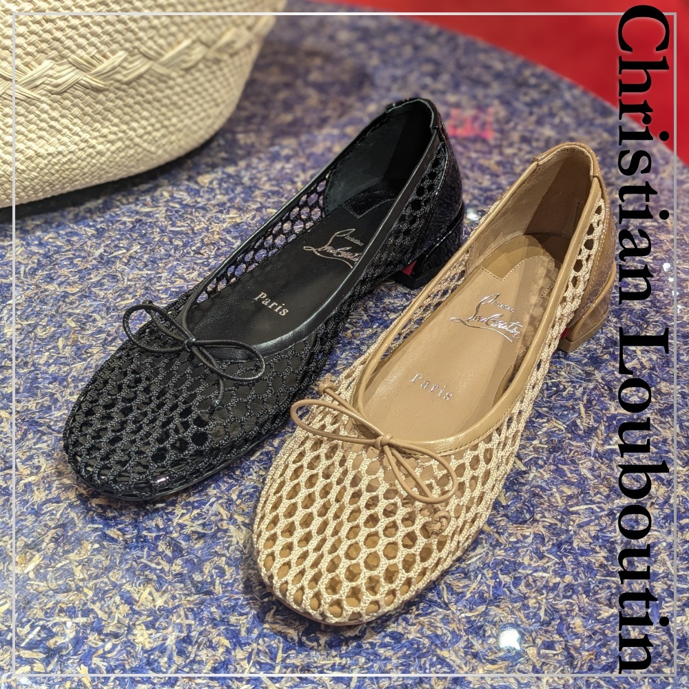 高級感溢れる★【Louboutin】Sweetie Jane メッシュ バレリーナ