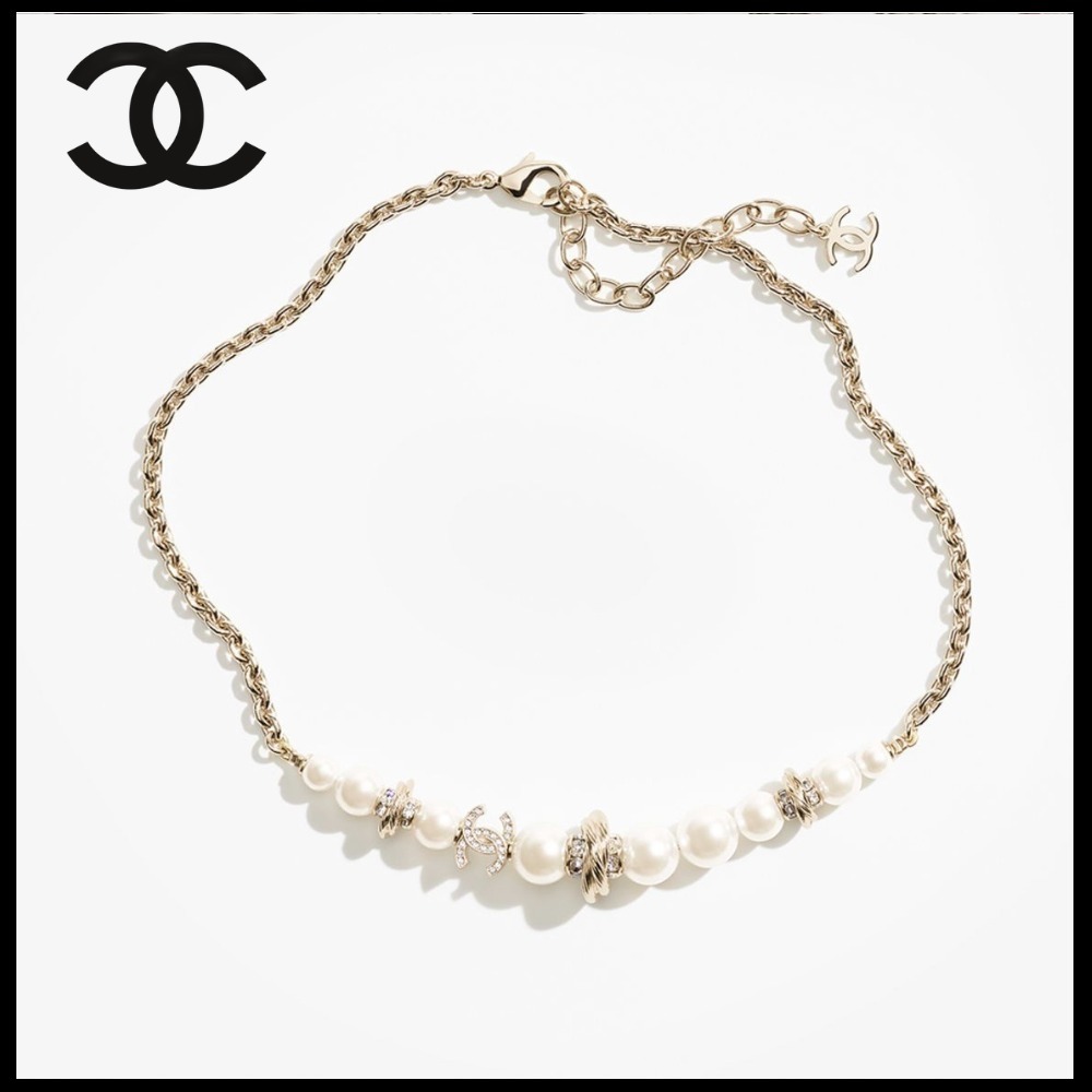 《新作》CHANEL メタル パール ネックレス