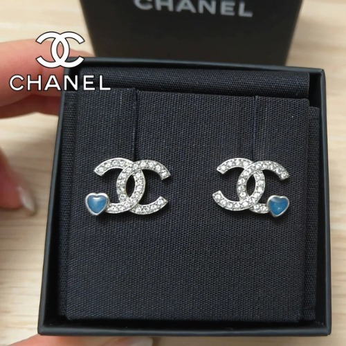 《入荷希少》CHANEL ストラス ハート ブルー CCロゴ