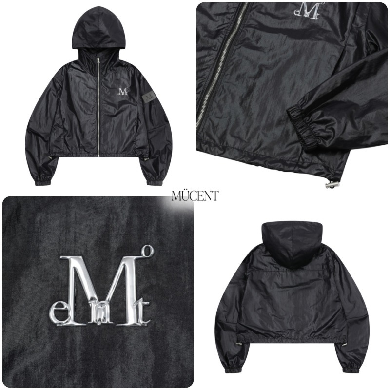 【MUCENT】HEDI SETUP GLOSSY HOOD WINDBREAKER★25SS★