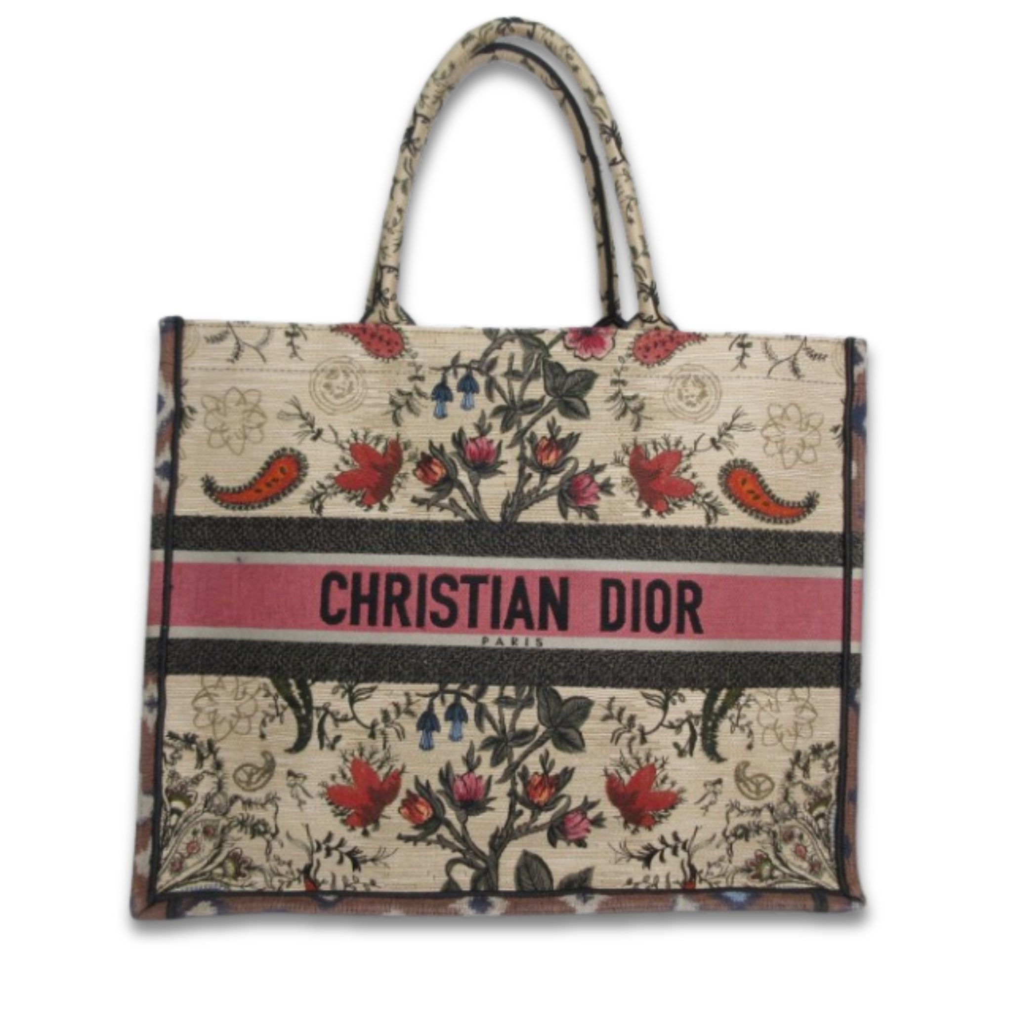 CHRISTIAN DIOR ブックトート ラージ ボタニカル柄