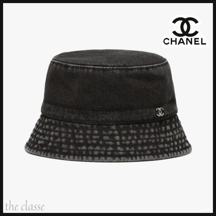 【お洒落なデニム♪】CHANEL メンズも バケットハット CCロゴ