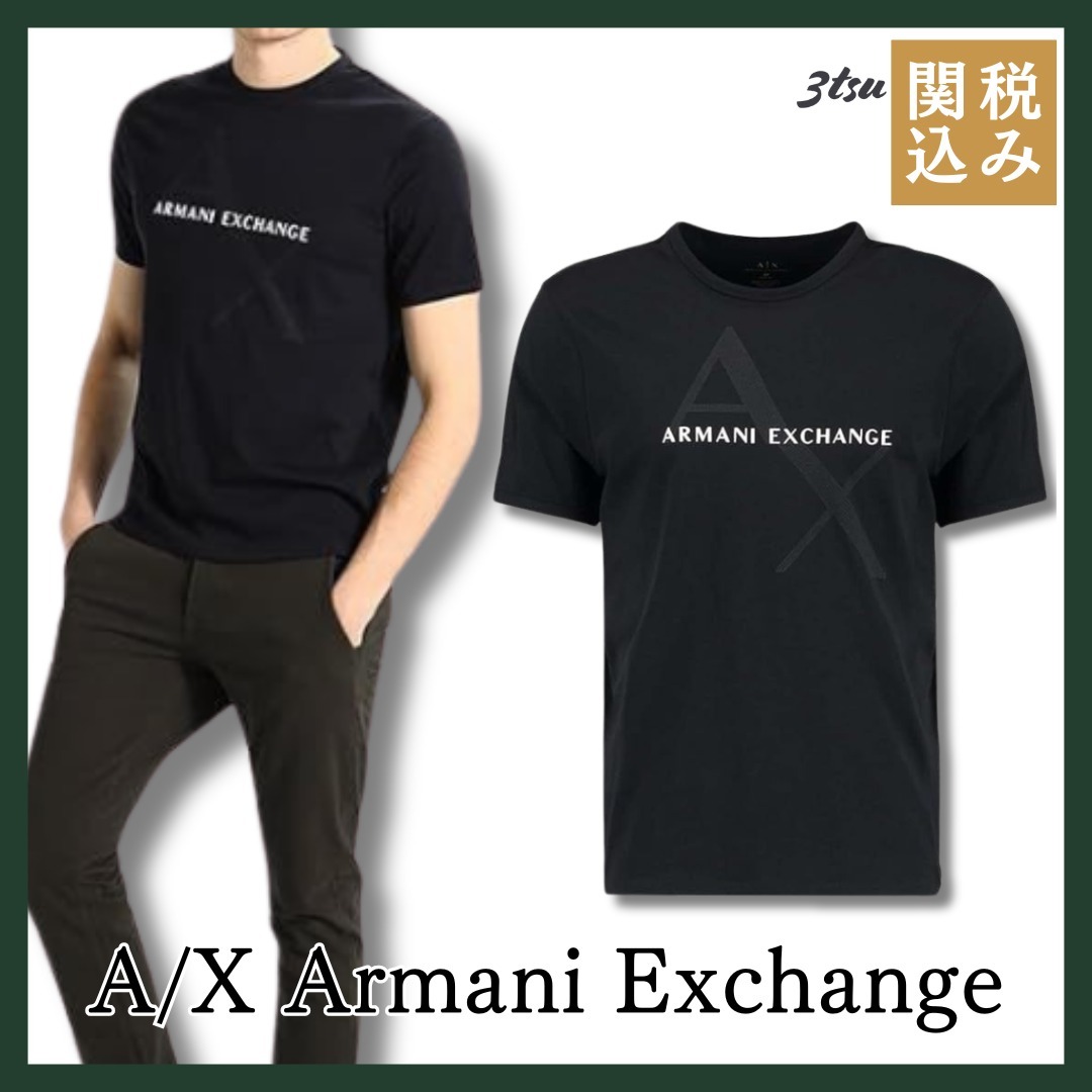 A/X Armani Exchange★ロゴ 長袖 Tシャツ ブラック トップス