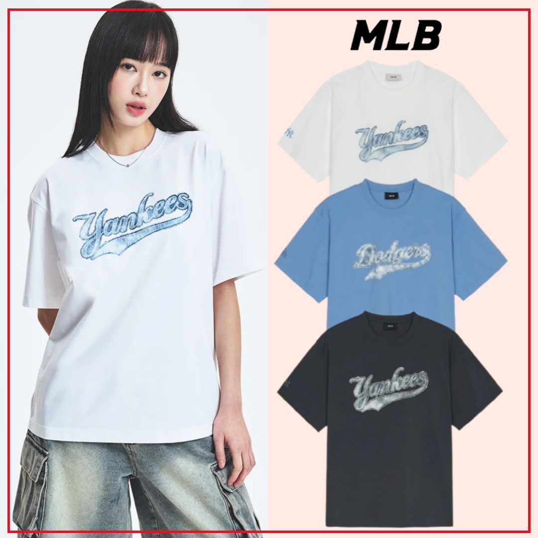 MLB korea■新作*Denim Like Big Luxe Oversize T-shirt