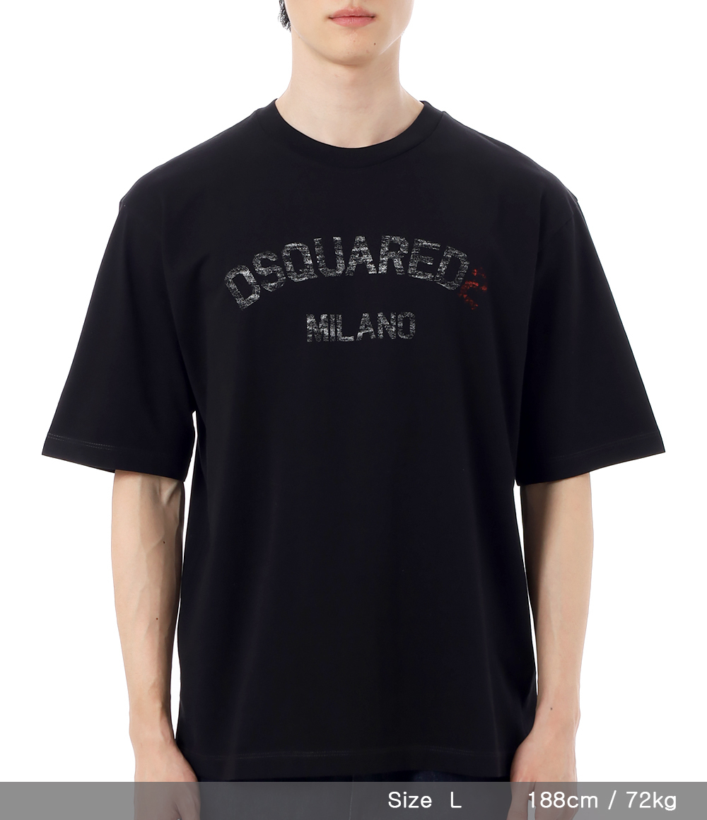 ☆D SQUARED2☆ルーズフィット フェイデッド ロゴ Tシャツ