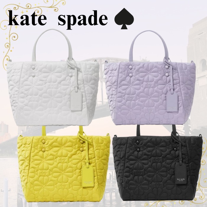 【kate spade】Tilly キルト素材の スモールトートバッグ